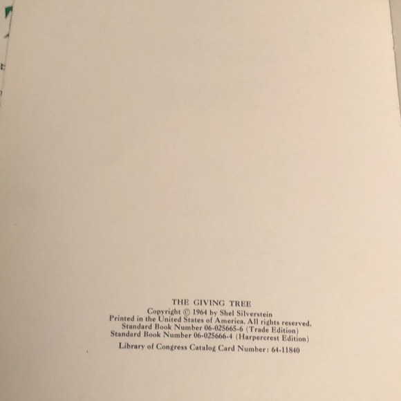 The Giving Tree book by Shel Silverstein Vintage - Picture 3 of 8